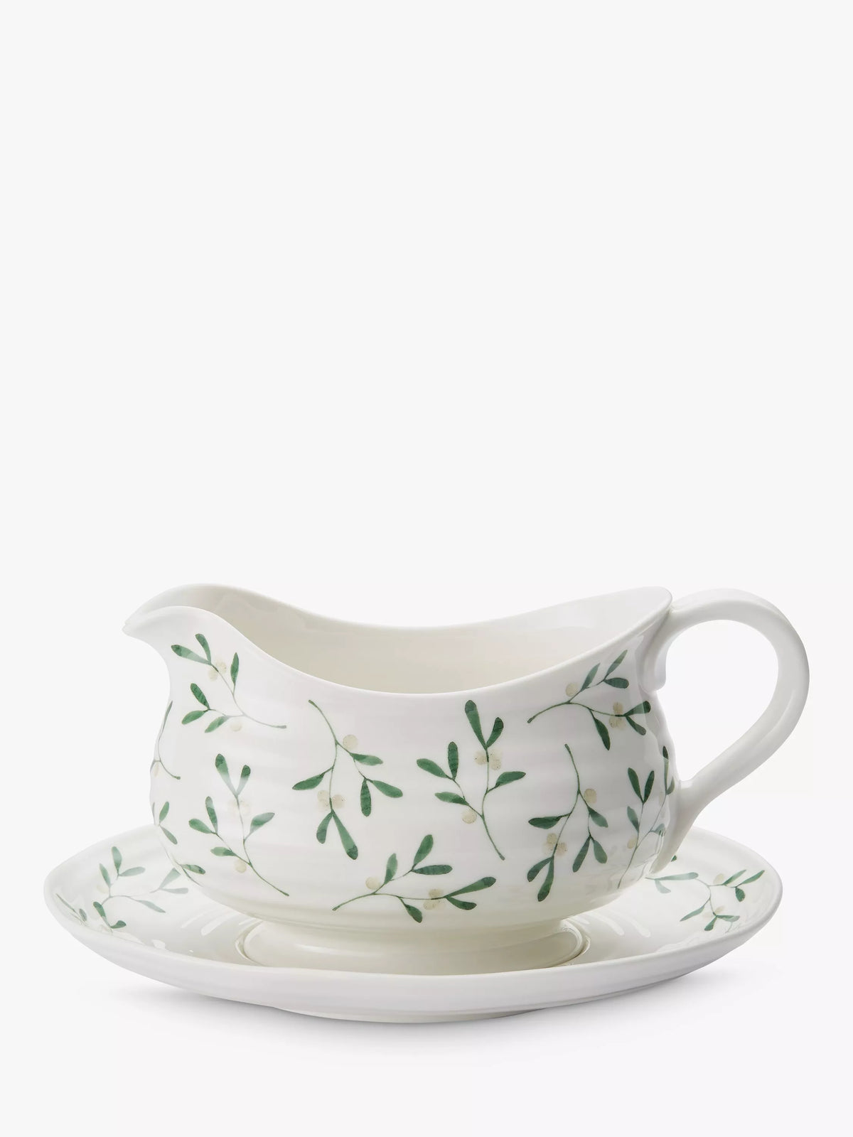 Sophie Conran for Portmeirion mistletoe gravy boat and stand 550ml, UK version