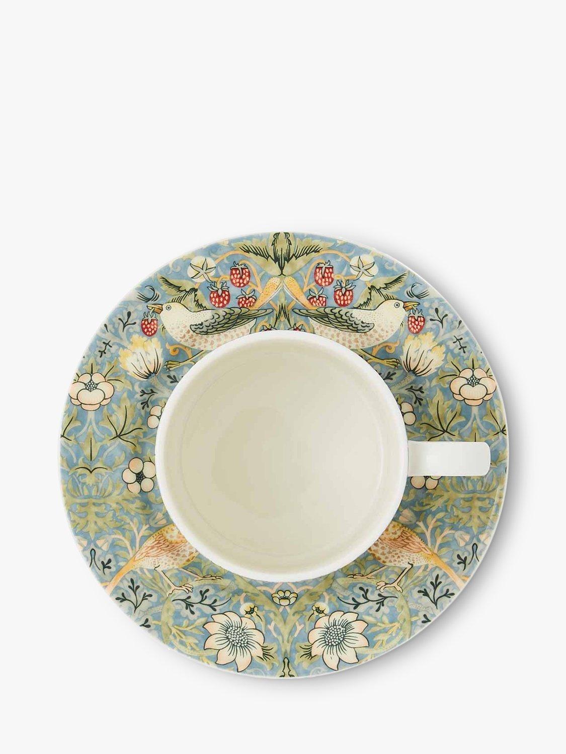 Morris & Co Spode Strawberry Thief cup and saucer porcelain 280ml - British product
