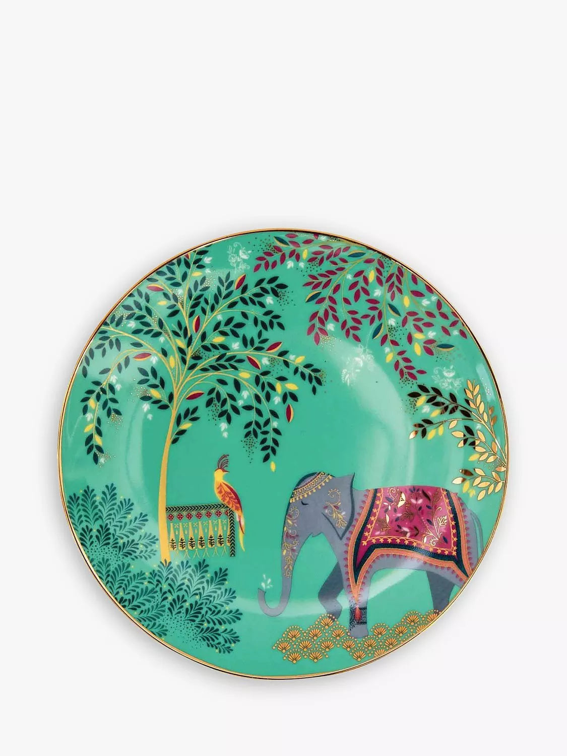 Sara Miller Escape to India cake plates set of 4, UK version