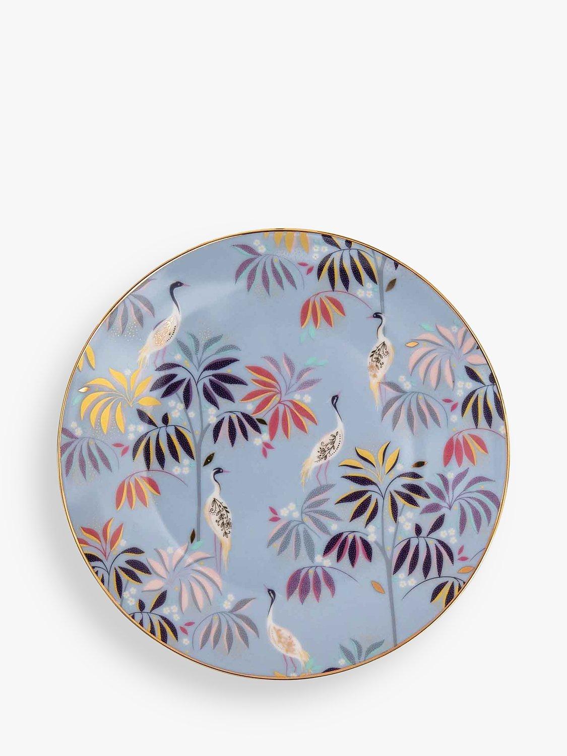 Sara Miller Escape to India cake plates set of 4, UK version