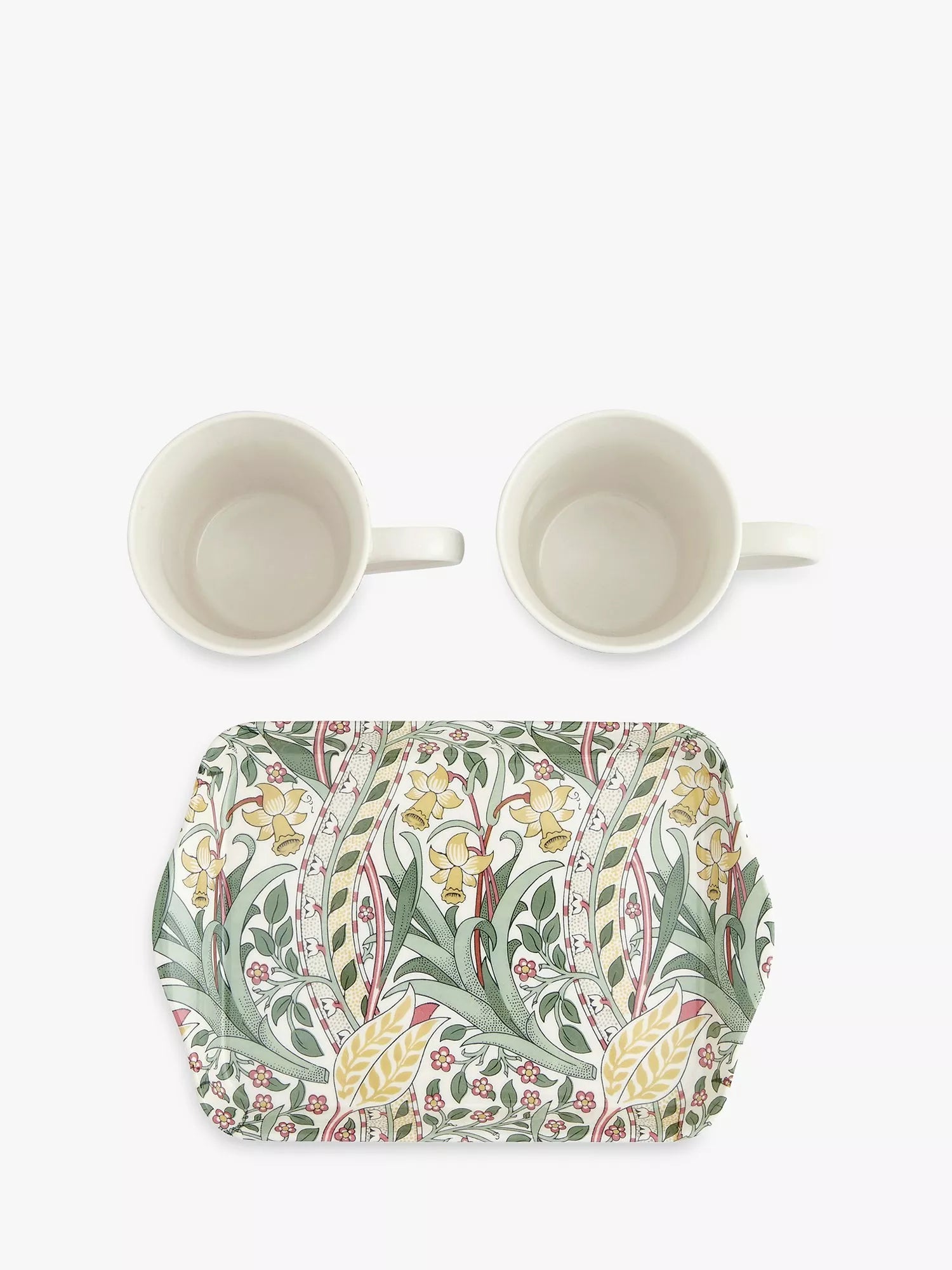 Morris & Co. Pimpernel tray and mug set, imported from the UK