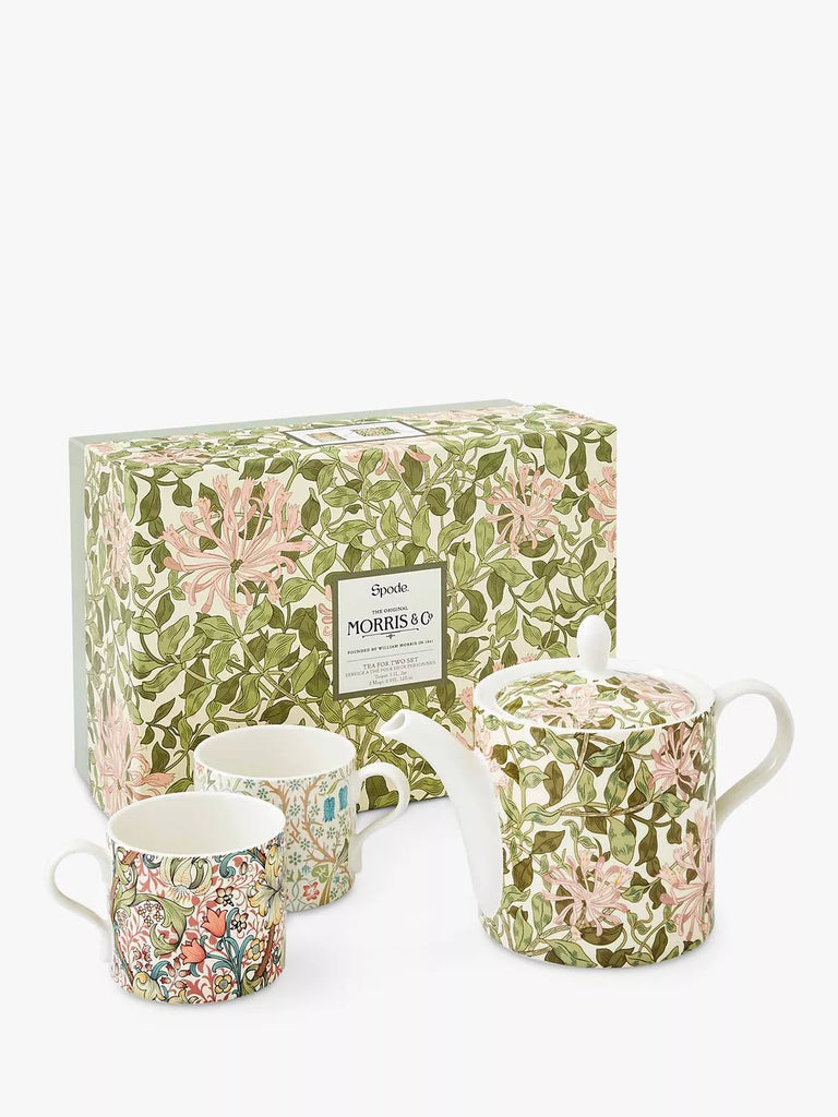 Morris & Co. Tea for Two Teapot and Mugs Set, Multi