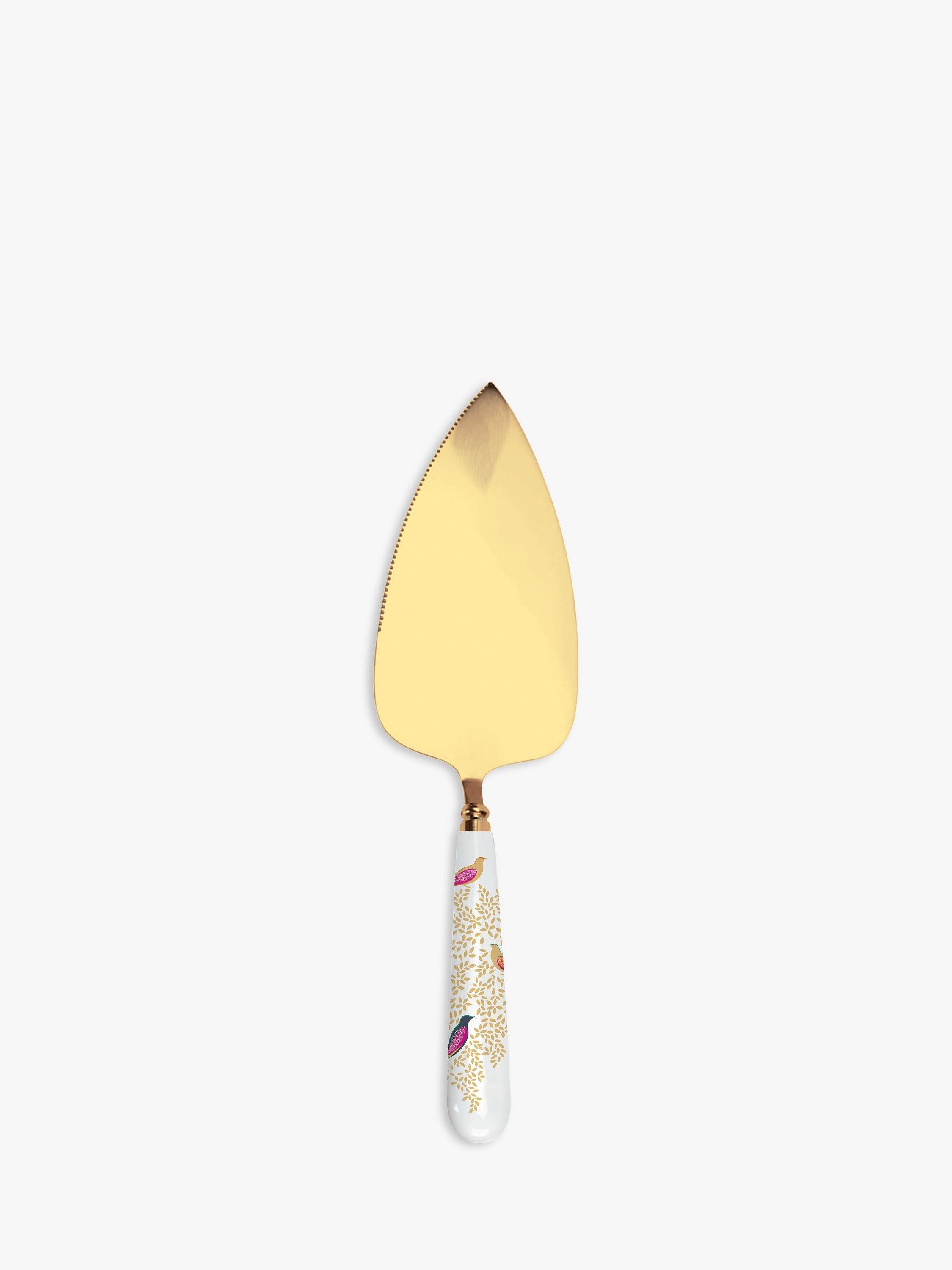 Sara Miller gold cake slice with porcelain handle (British brand)