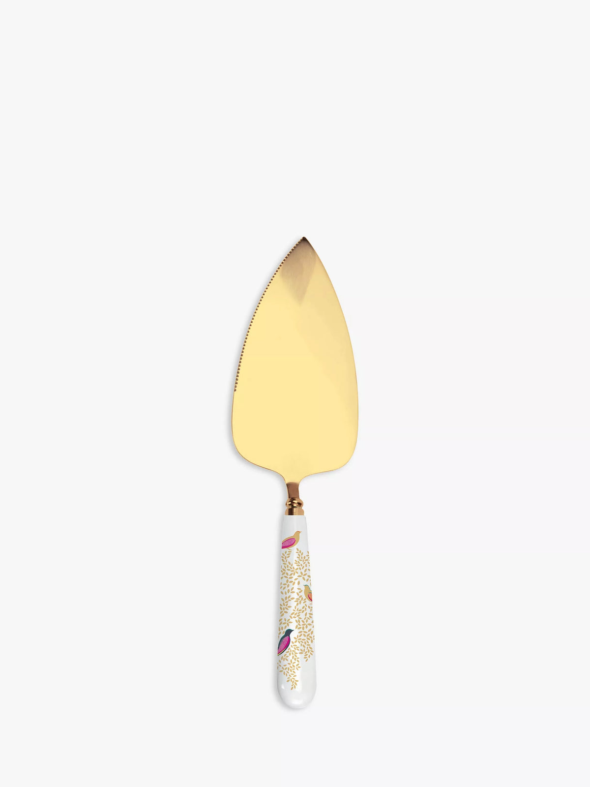 Sara Miller gold cake slice with porcelain handle (British brand)