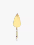 Sara Miller gold cake slice with porcelain handle (British brand)