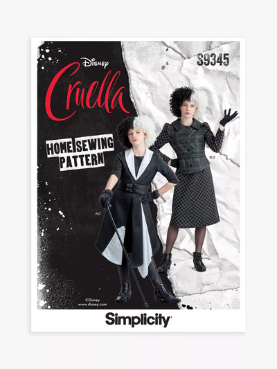 John Lewis Simplicity Boy/Girl Disney Cruella Sewing Pattern- Buy online at McGrocer