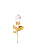 Swarovski crystal rose bud brooch 24ct gold plated, imported from the UK