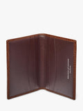 Aspinal of London double fold pebble leather card holder compact, UK version
