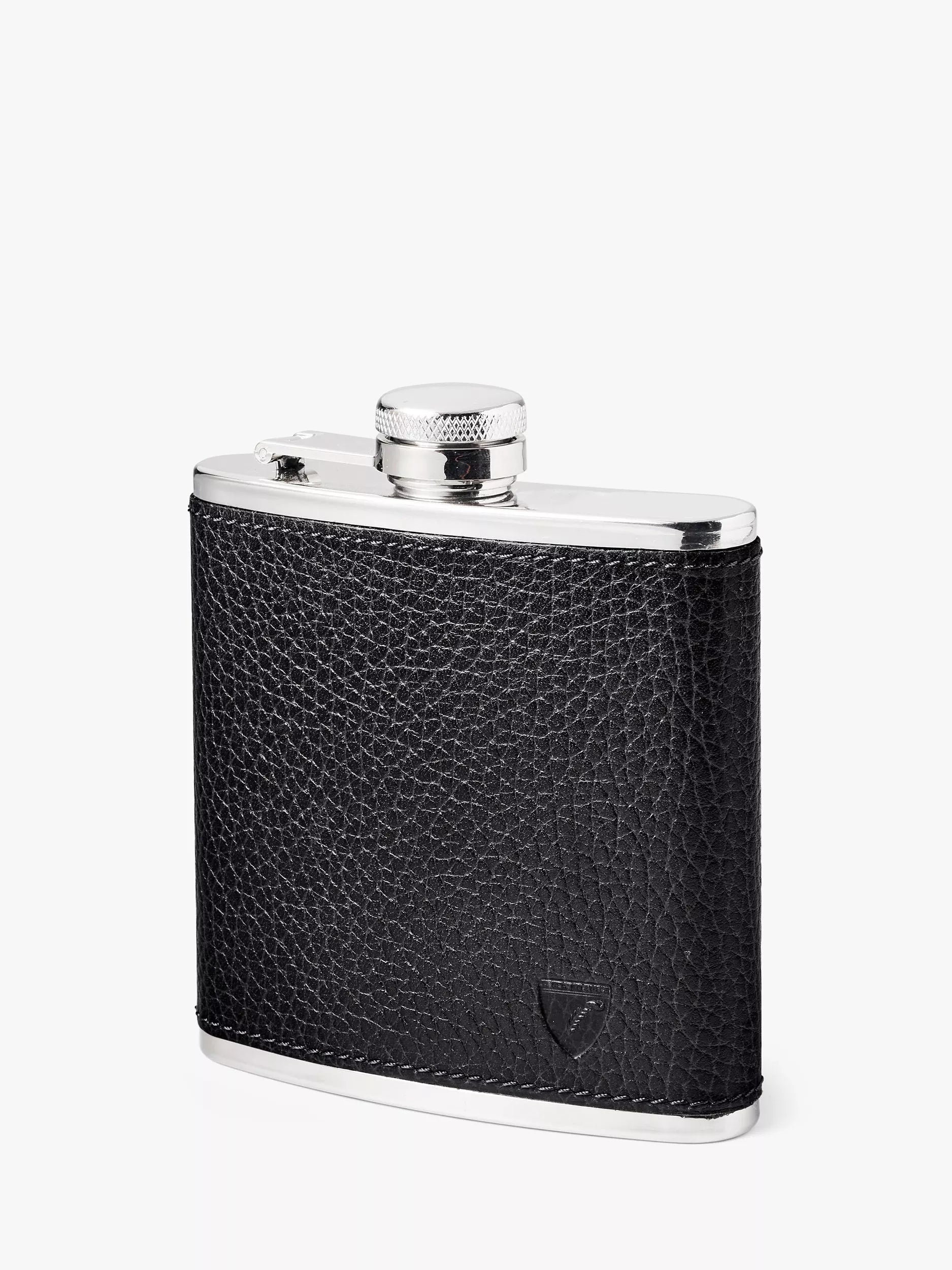 Aspinal of London leather hip flask 5oz, imported from the UK