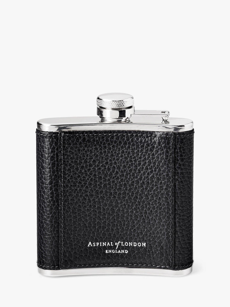 Aspinal of London leather hip flask 5oz, imported from the UK