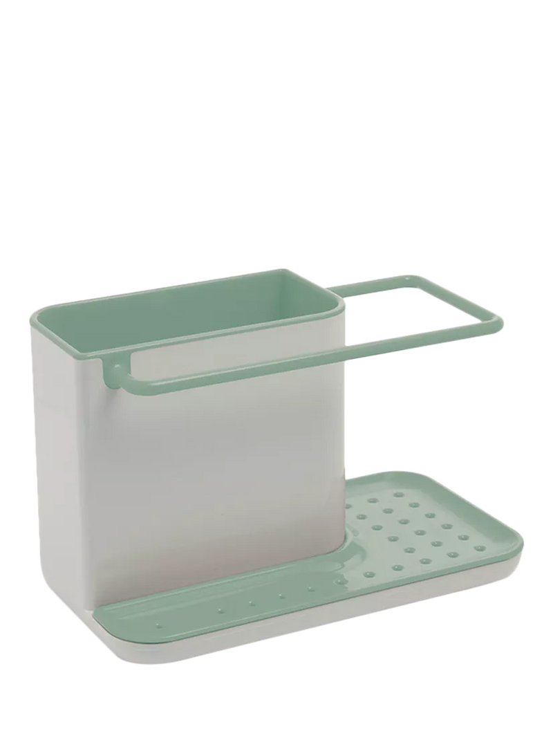 Joseph Joseph grey sink caddy with storage compartments and drying rail, UK version