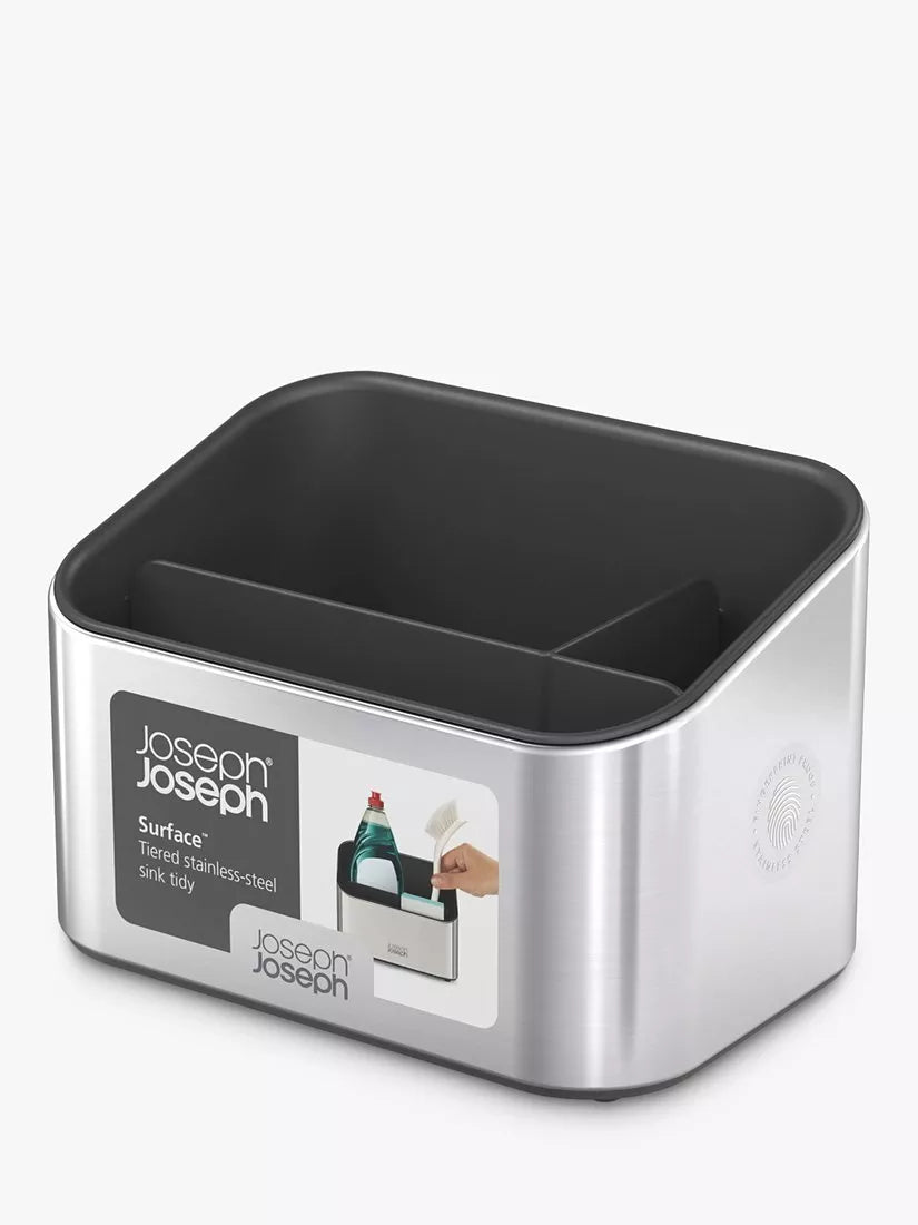 Joseph Joseph Surface Tiered Sink Tidy Stainless Steel, UK version