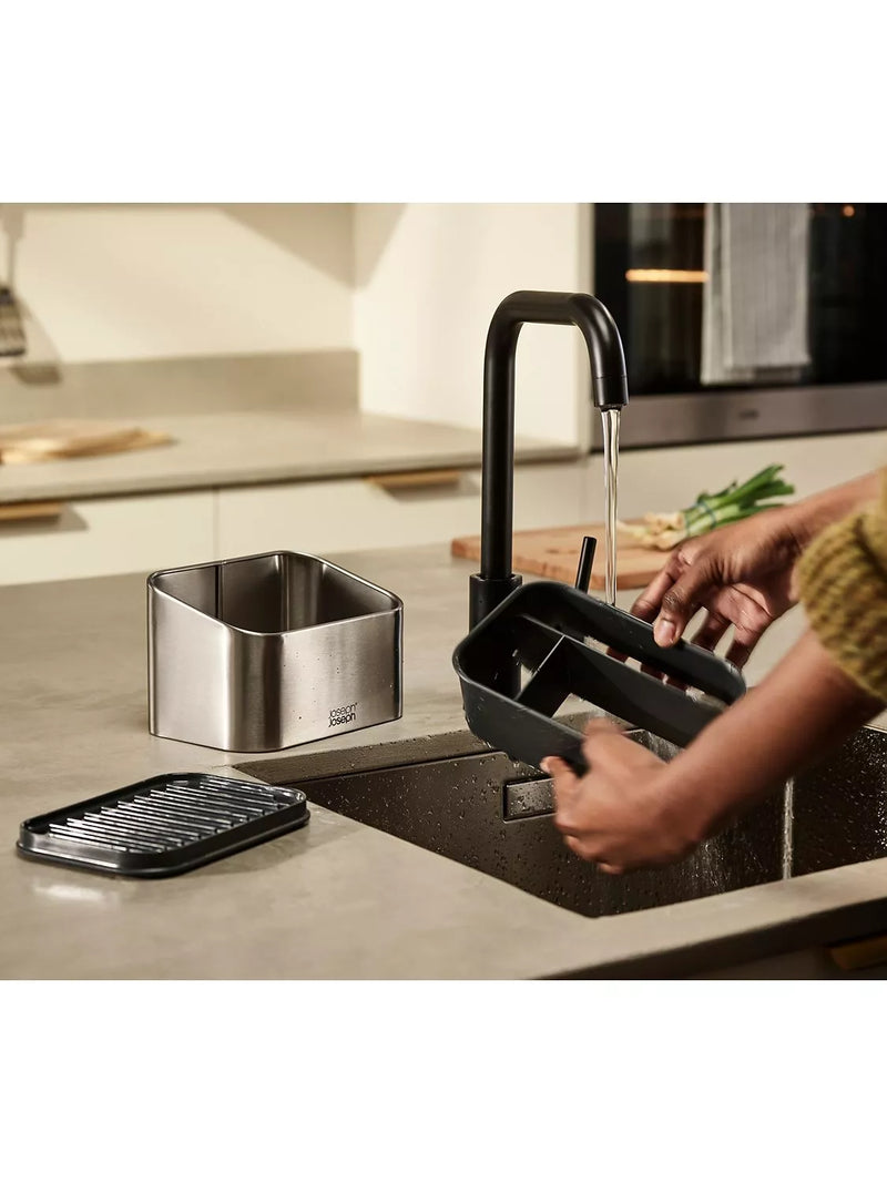 Joseph Joseph Surface Tiered Sink Tidy Stainless Steel, UK version