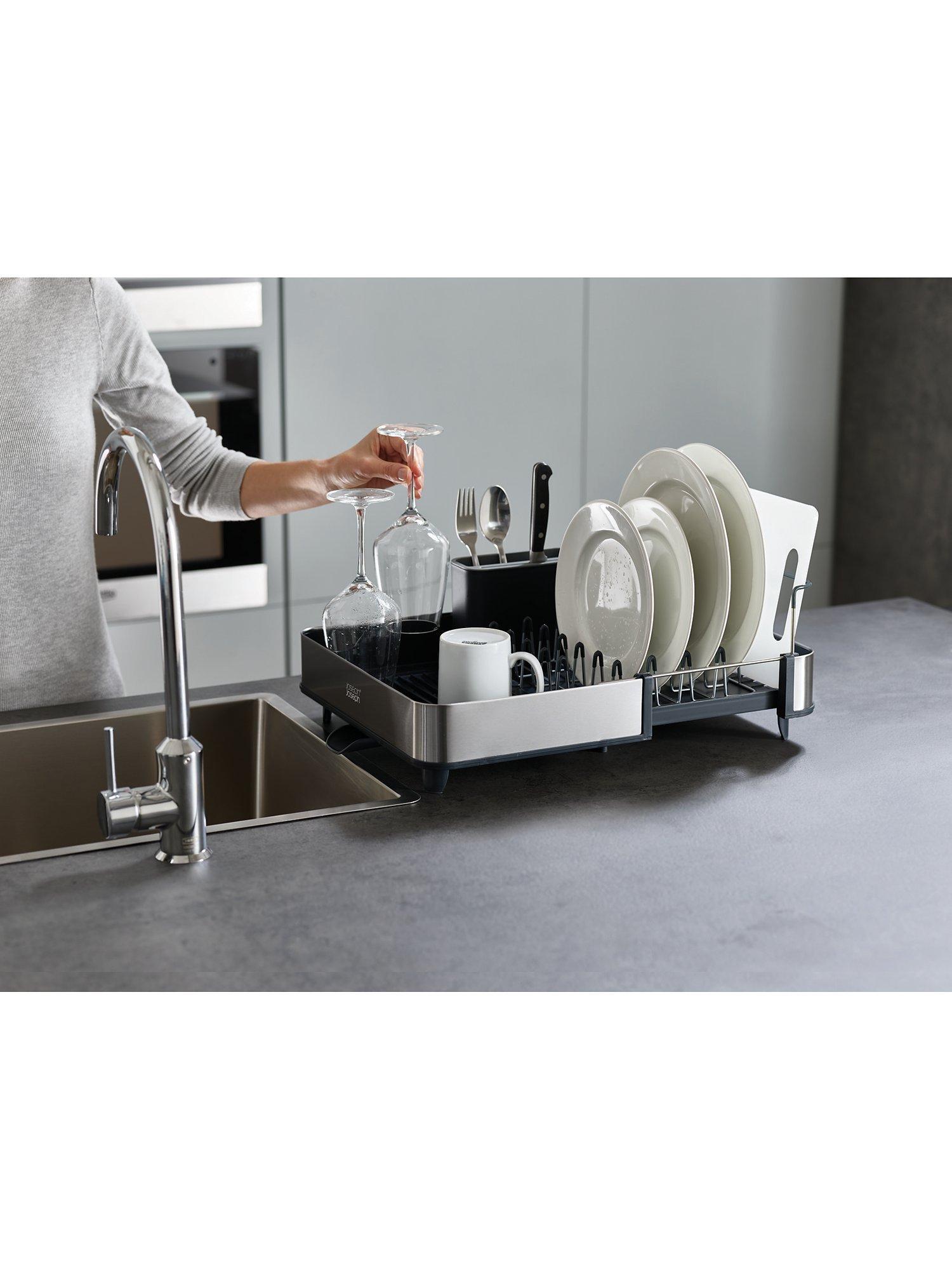 Joseph Joseph 2-piece sink set with adjustable dish rack and soap dispenser, UK version