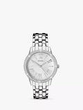 Sekonda women's cubic zirconia bracelet watch 33mm (British brand)