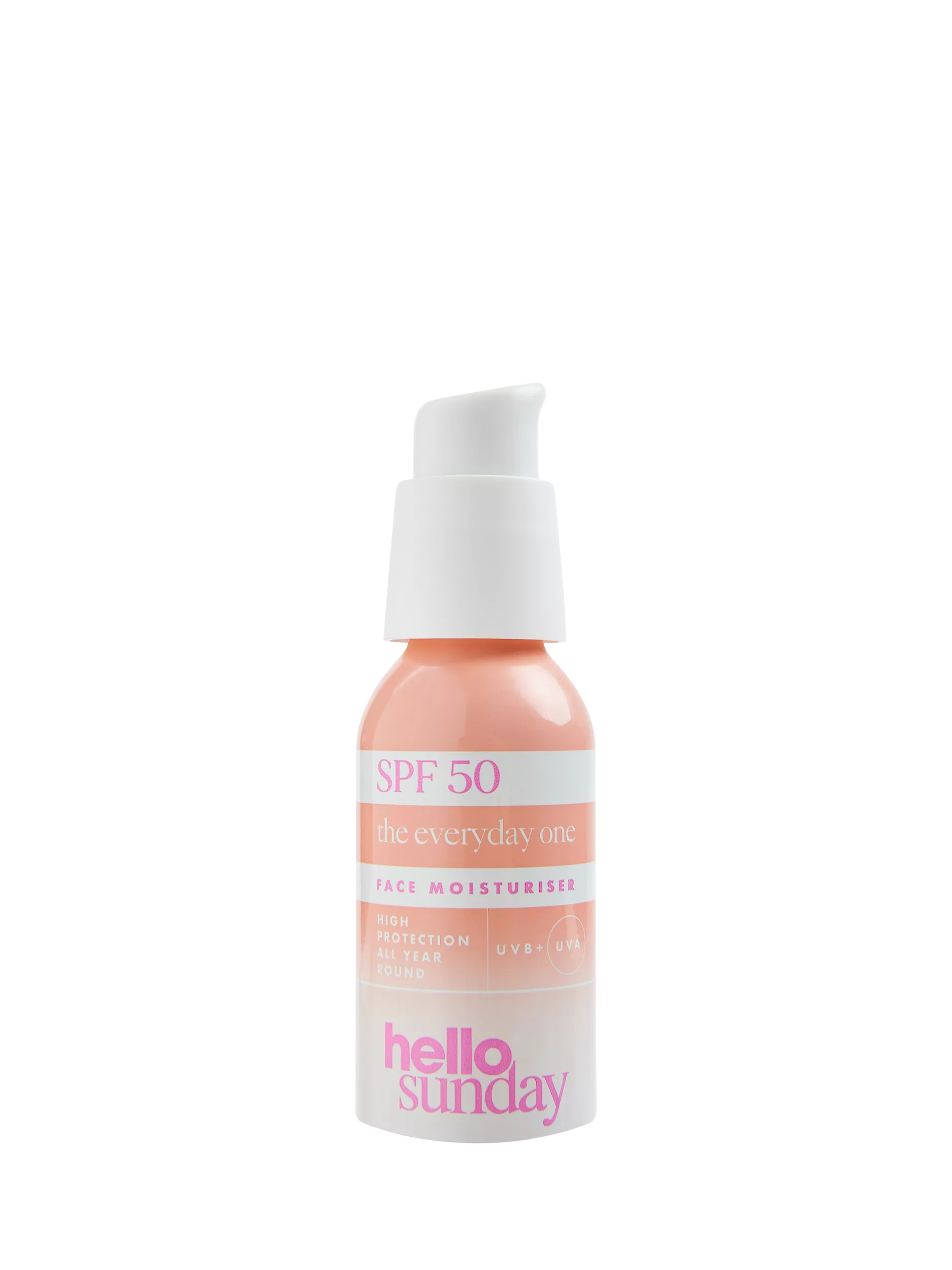 Hello Sunday SPF 50 facial moisturiser 50ml, UK version