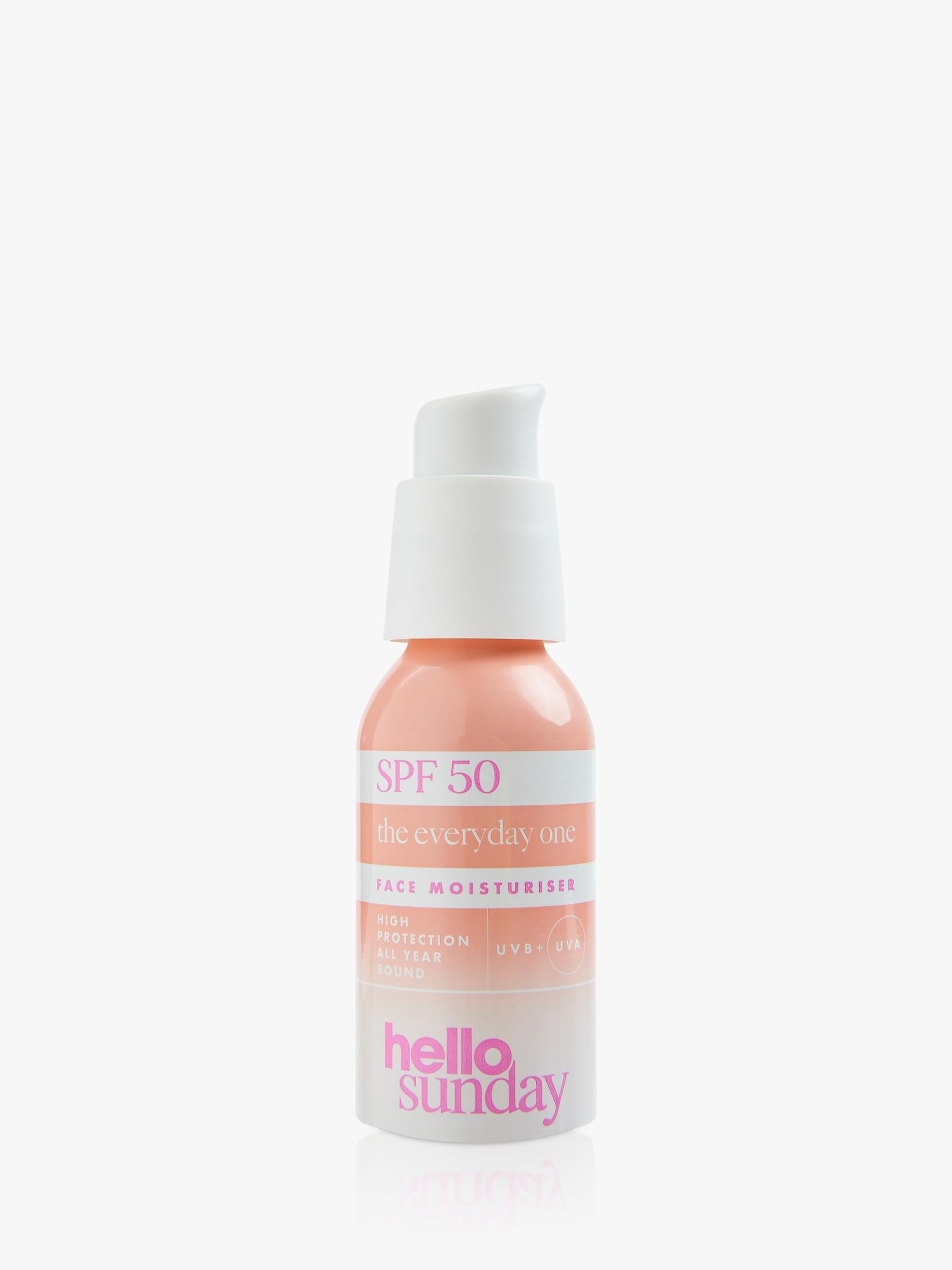 Hello Sunday SPF 50 facial moisturiser 50ml, UK version