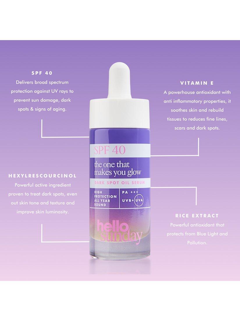 Hello Sunday Glow SPF 40 moisturiser 30ml, UK version