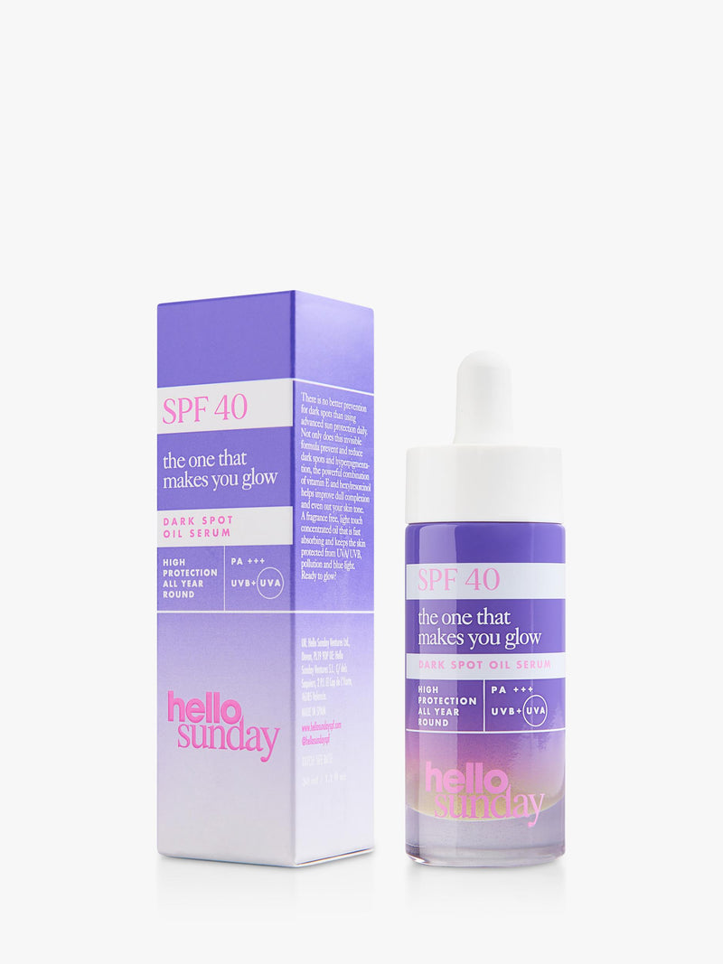 Hello Sunday Glow SPF 40 moisturiser 30ml, UK version