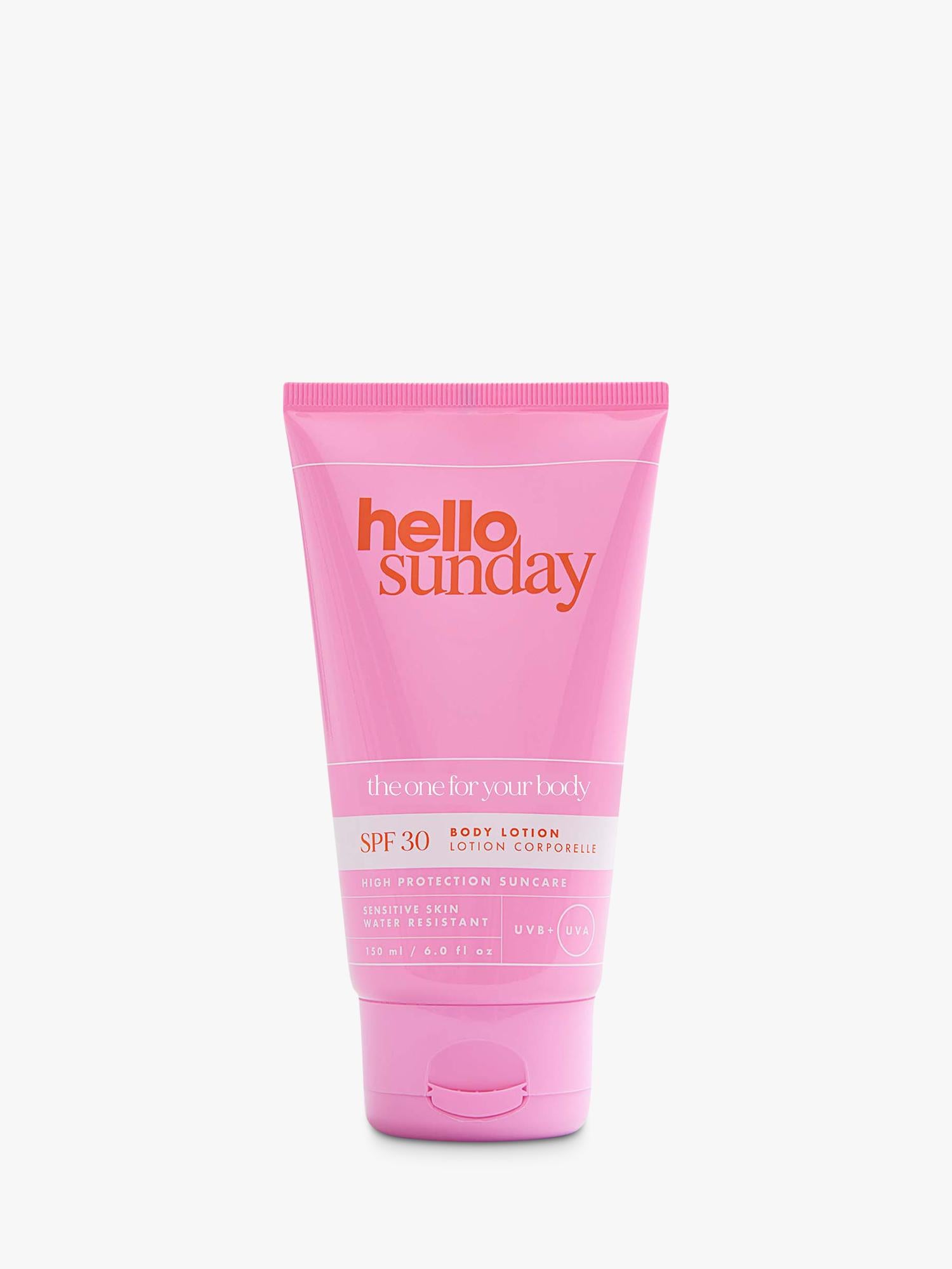 Hello Sunday SPF 30 body lotion 150ml, imported from the UK