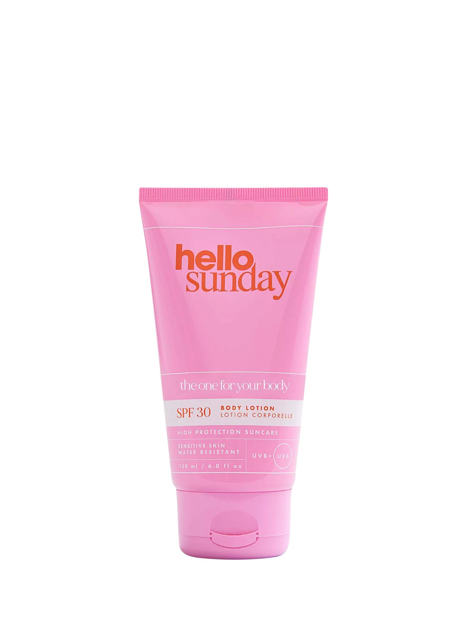 Hello Sunday SPF 30 body lotion 150ml, imported from the UK