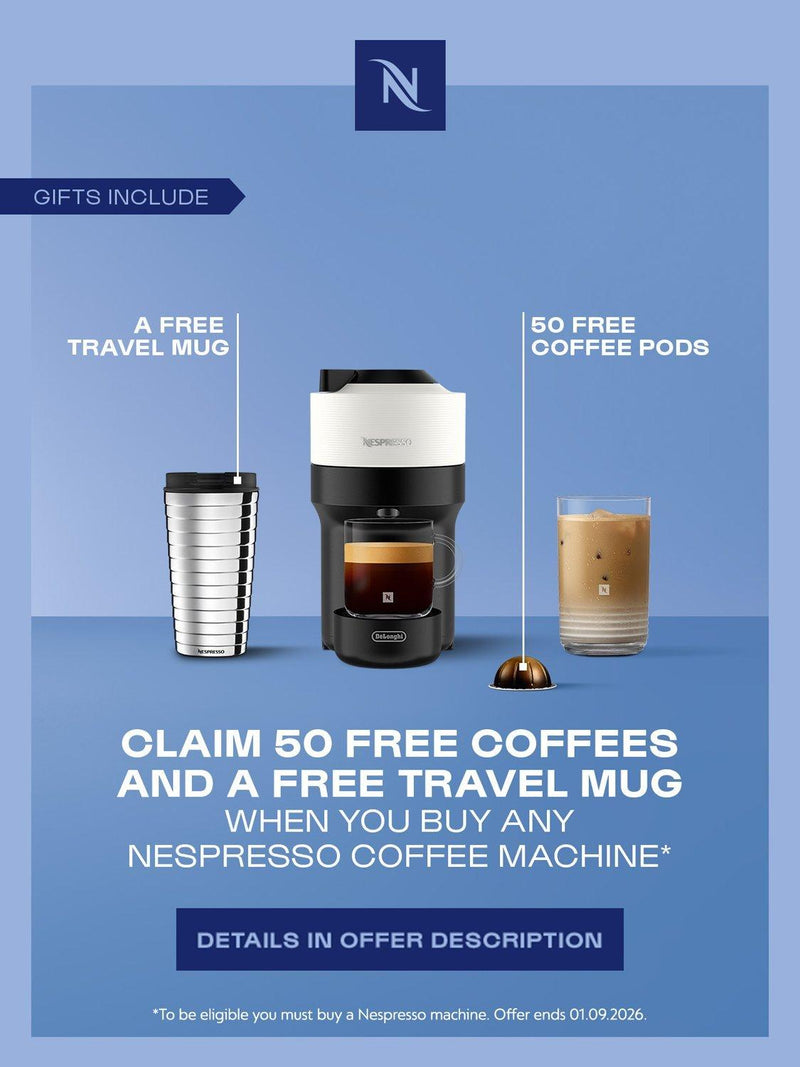 Nespresso Vertuo Pop Coffee Machine Compact Design imported from the UK