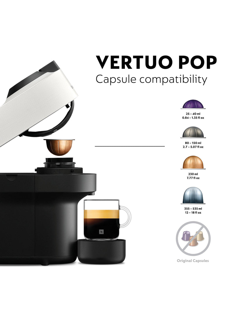 Nespresso Vertuo Pop Coffee Machine Compact Design imported from the UK