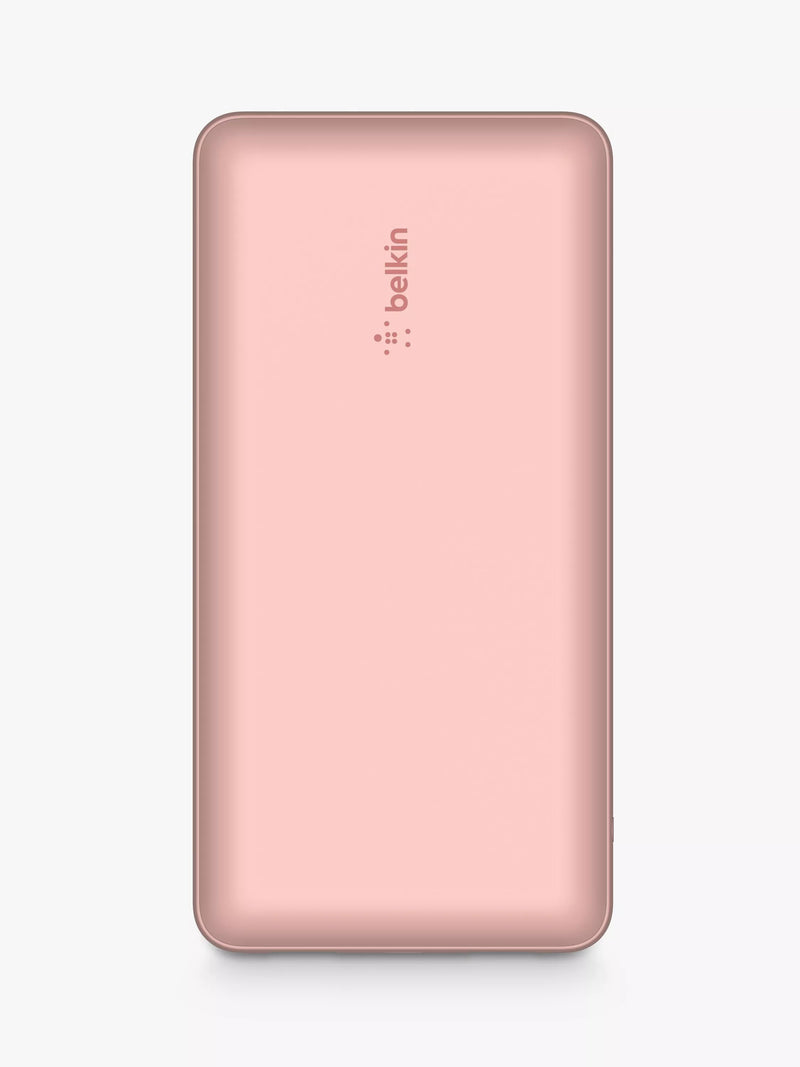 Belkin 20K 3-Port Portable Power Bank, Rose Gold