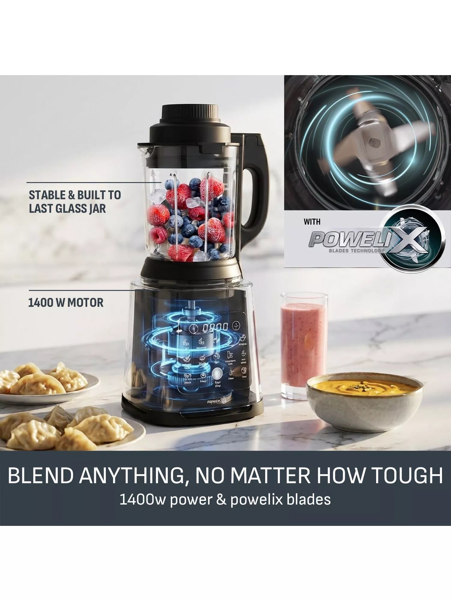 Tefal PerfectMix Cook 2in1 blender and soup maker 1.75L, UK version