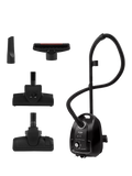 Bosch Series 4 ProEco bagged cylinder vacuum cleaner in black - British product