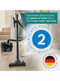 Bosch Series 4 ProEco bagged cylinder vacuum cleaner in black - British product