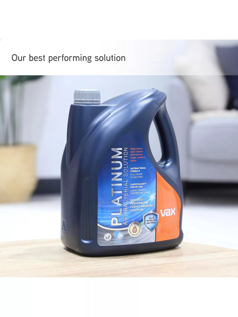 Vax Platinum antibacterial carpet cleaning solution 4L (British brand)