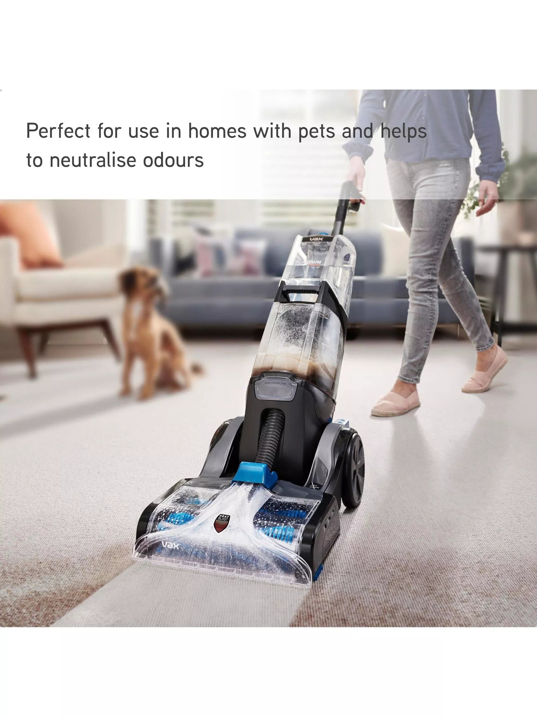 Vax Platinum antibacterial carpet cleaning solution 4L (British brand)