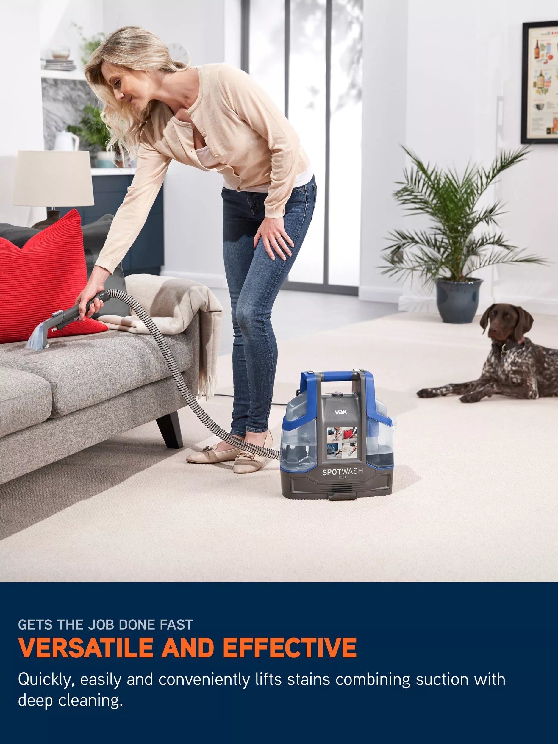 Vax SpotWash Duo carpet cleaner blue/grey, UK version