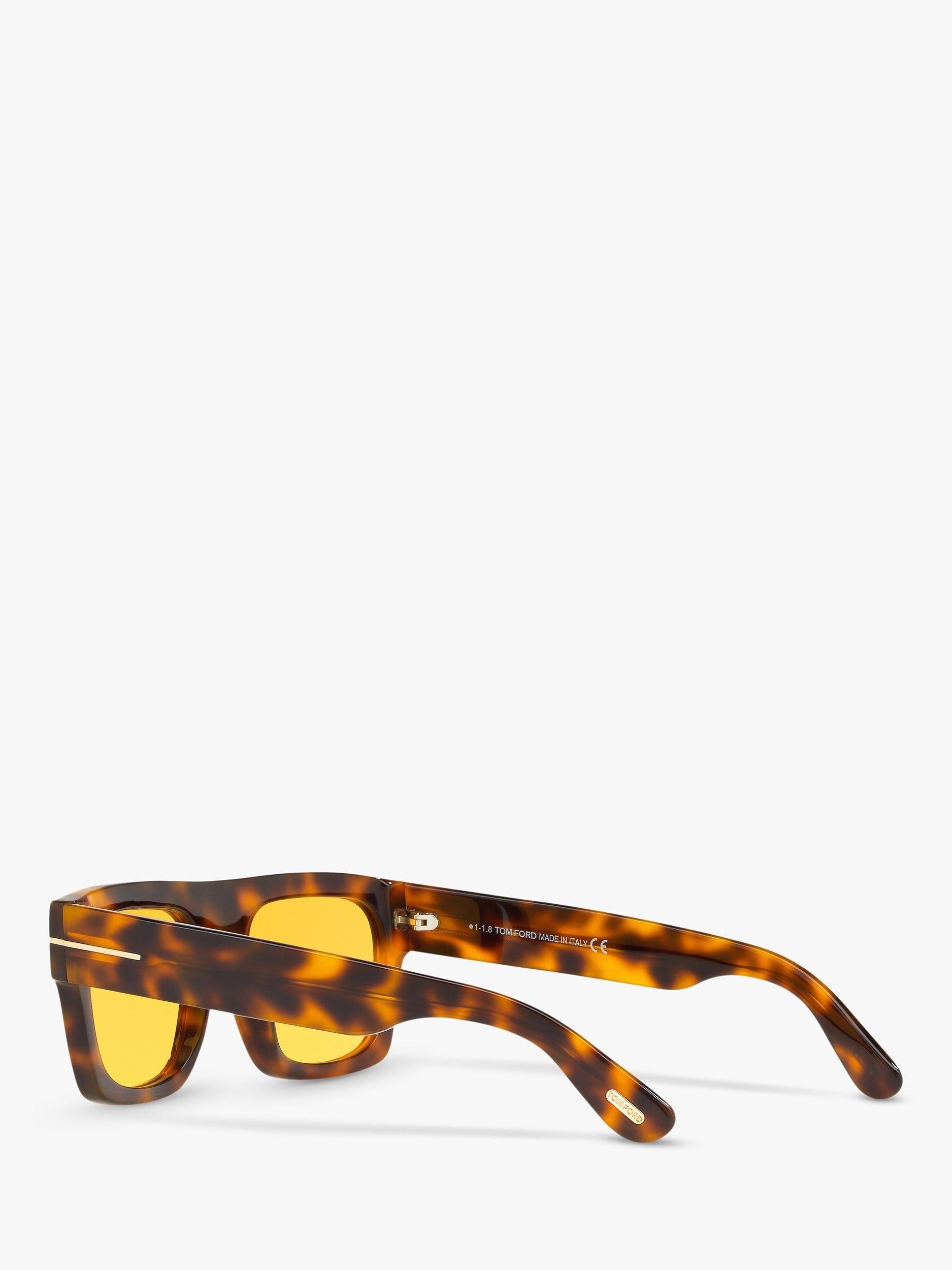 TOM FORD Fausto square sunglasses brown acetate, UK version