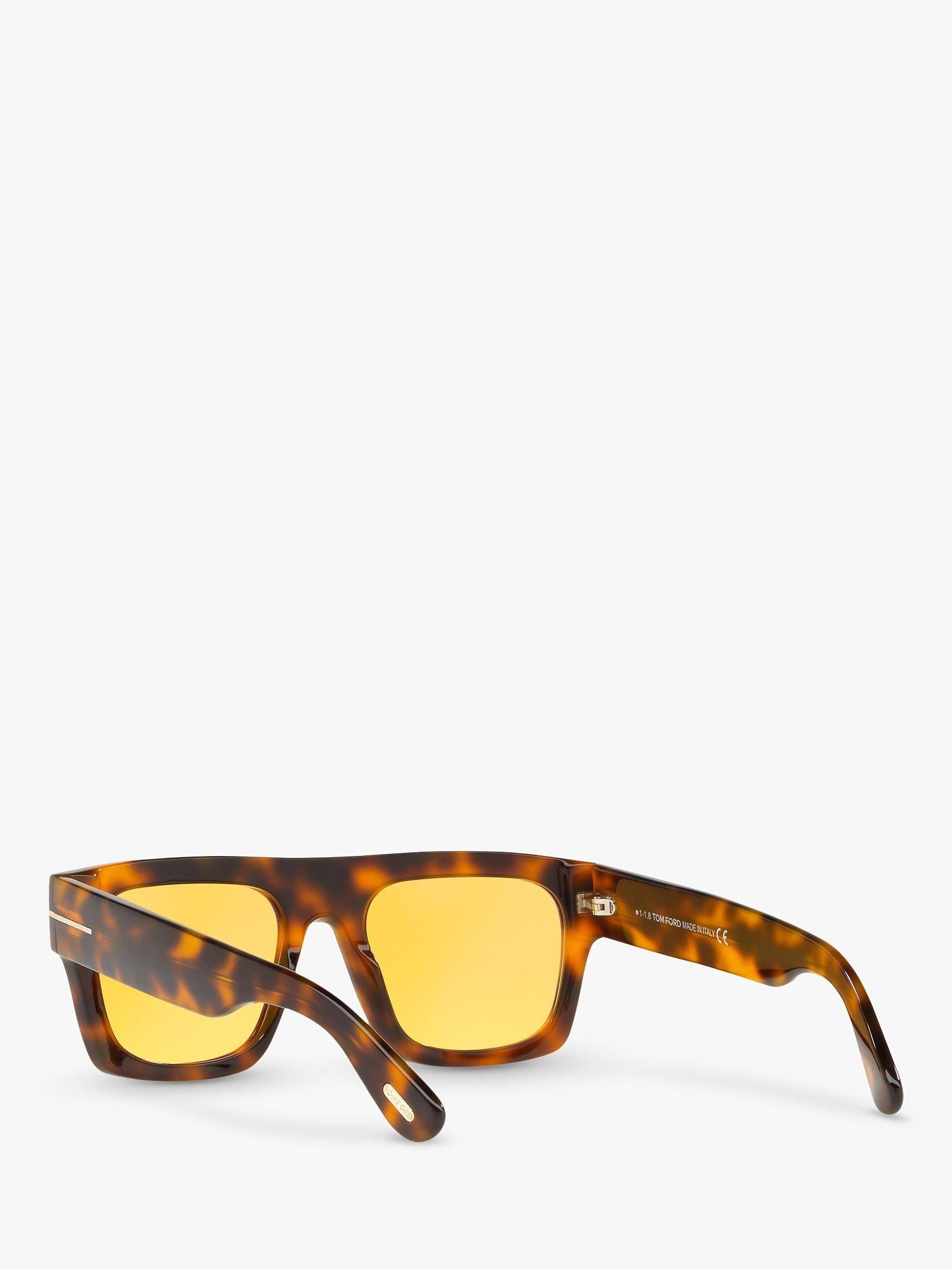 TOM FORD Fausto square sunglasses brown acetate, UK version