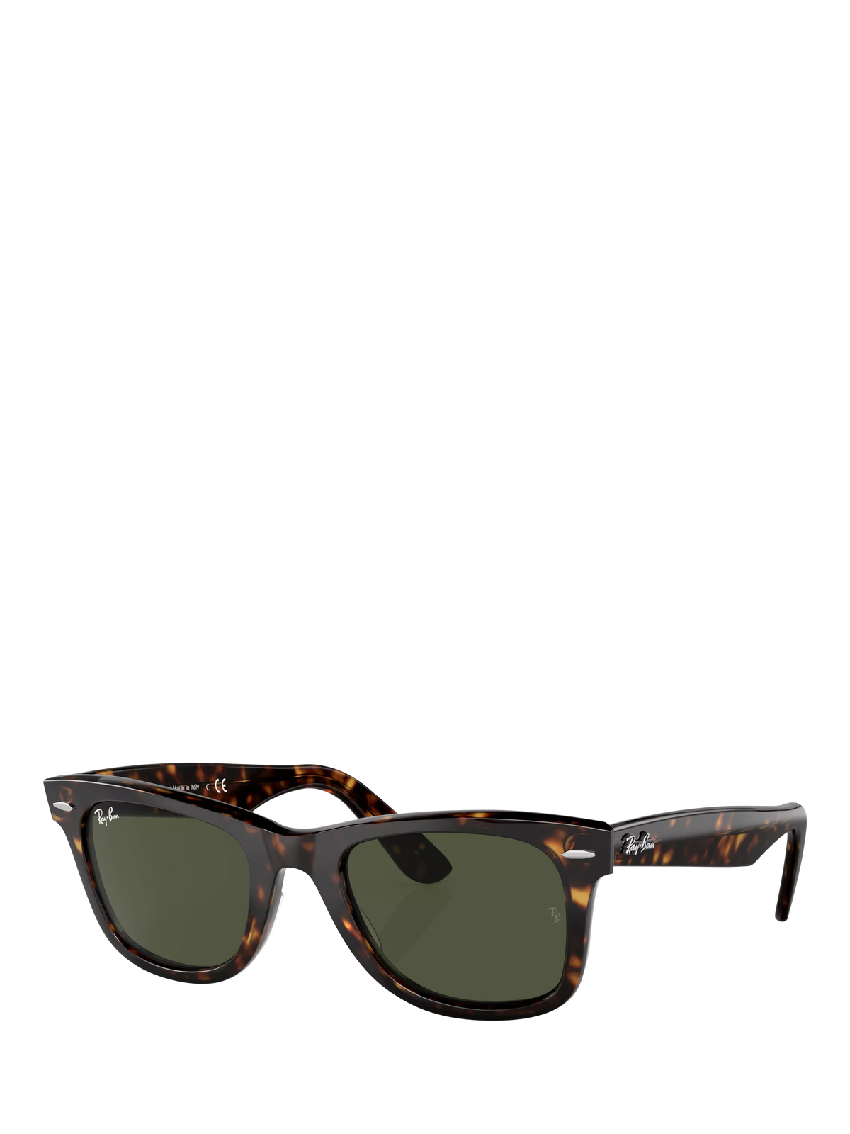 Ray-Ban Wayfarer square sunglasses Havana/Green, imported from the UK