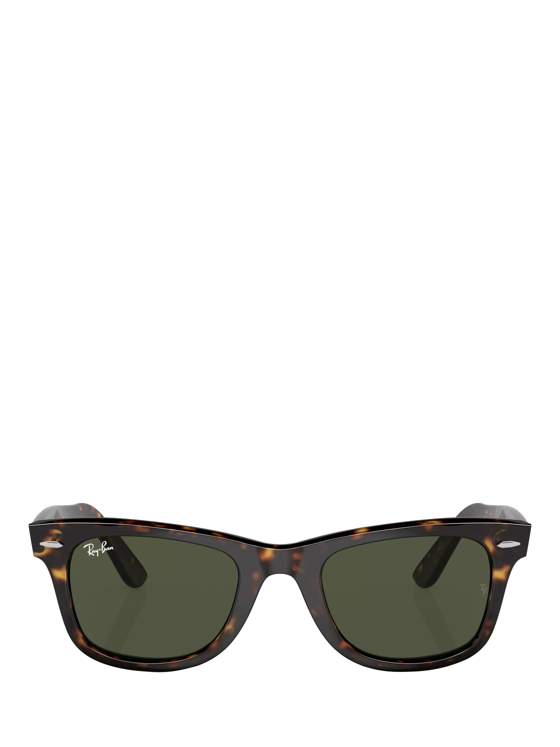 Ray-Ban Wayfarer square sunglasses Havana/Green, imported from the UK