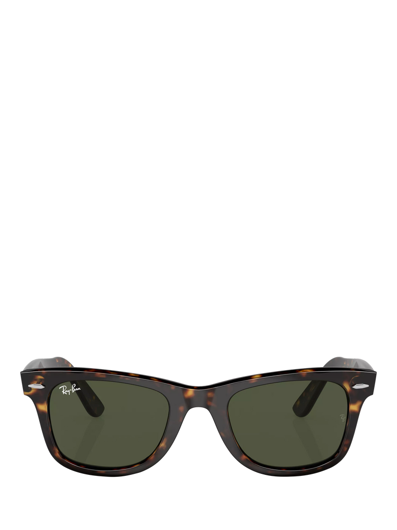Ray-Ban Wayfarer square sunglasses Havana/Green, imported from the UK