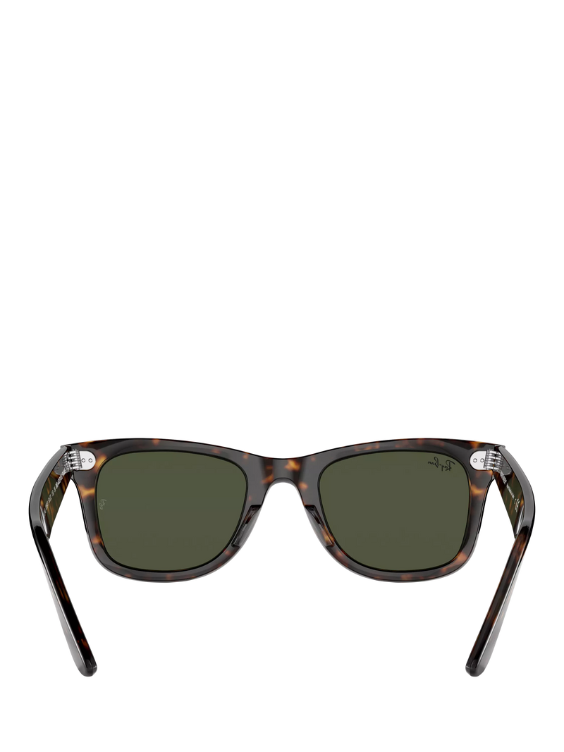 Ray-Ban Wayfarer square sunglasses Havana/Green, imported from the UK