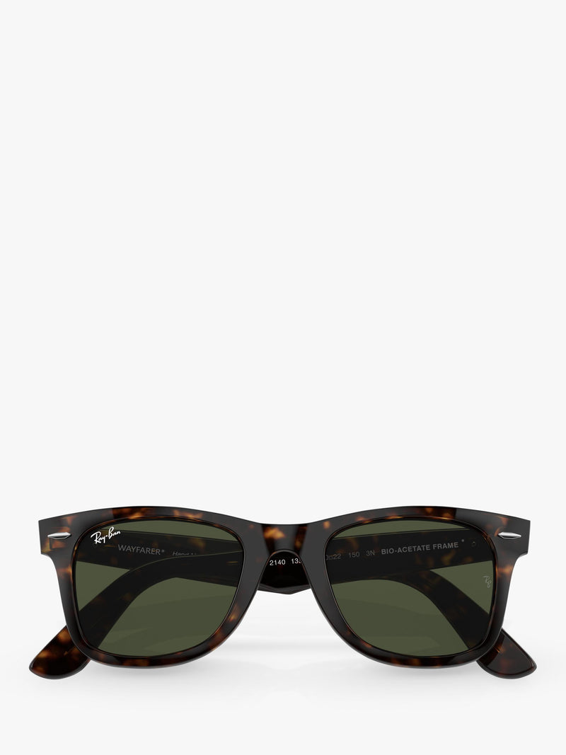 Ray-Ban Wayfarer square sunglasses Havana/Green, imported from the UK