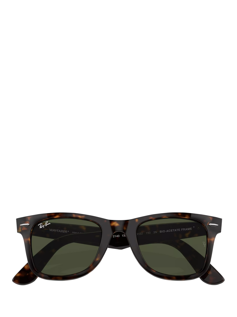 Ray-Ban Wayfarer square sunglasses Havana/Green, imported from the UK