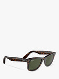 Ray-Ban Wayfarer square sunglasses Havana/Green, imported from the UK
