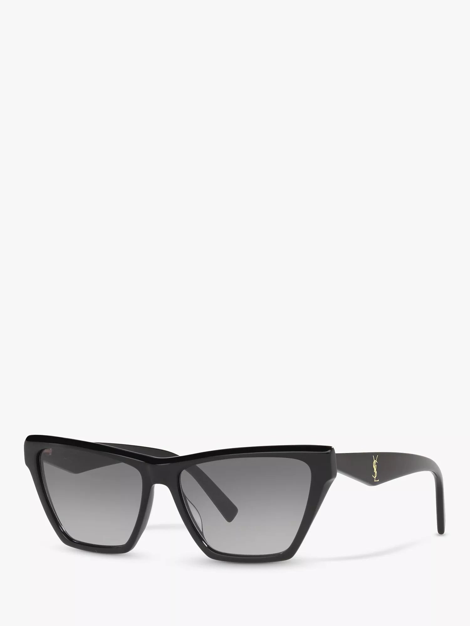 Yves Saint Laurent cat's eye sunglasses black acetate frame, imported from the UK