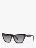 Yves Saint Laurent cat's eye sunglasses black acetate frame, imported from the UK