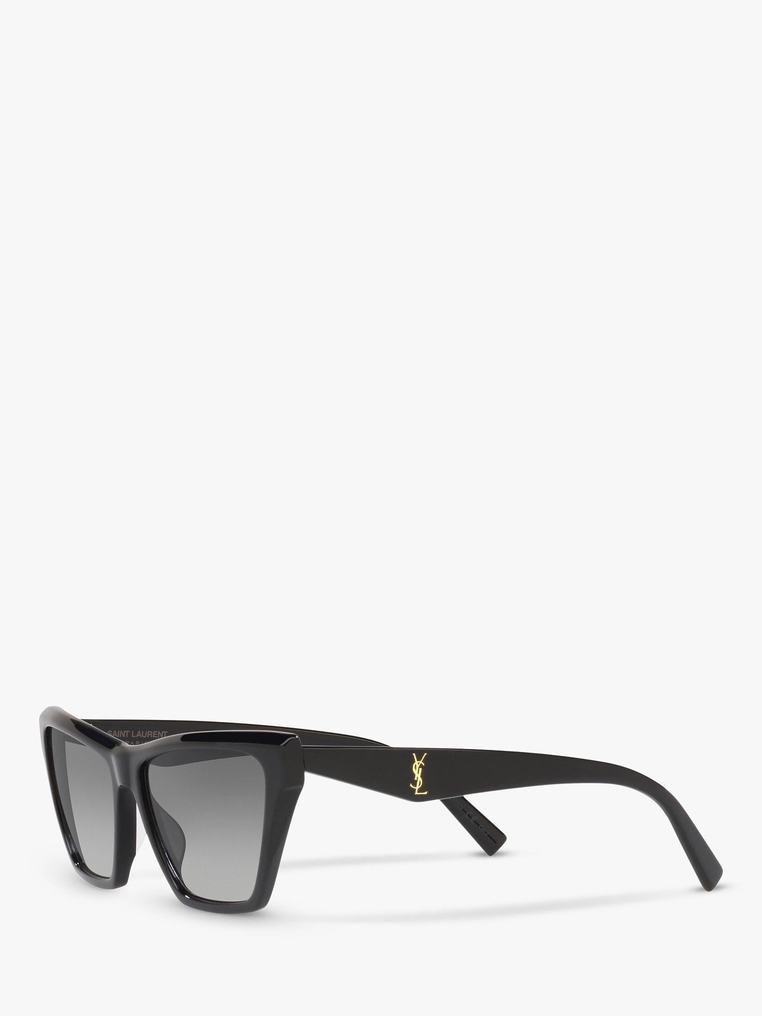 Yves Saint Laurent cat's eye sunglasses black acetate frame, imported from the UK