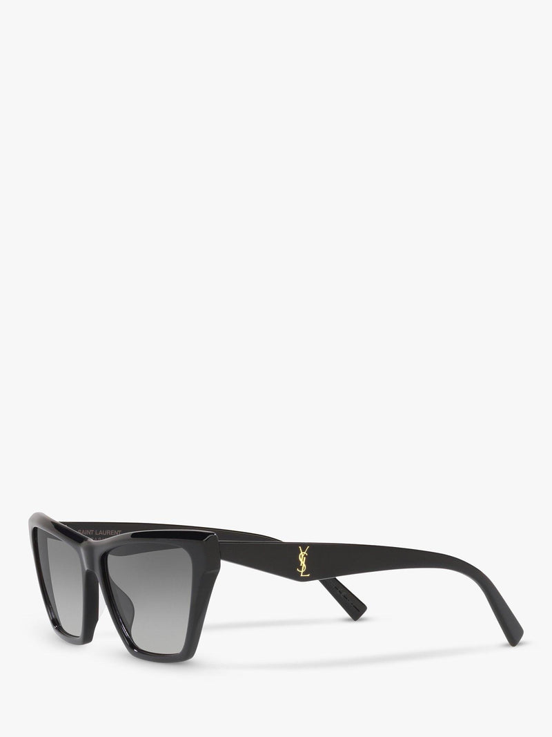 Yves Saint Laurent cat's eye sunglasses black acetate frame, imported from the UK
