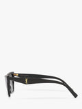 Yves Saint Laurent cat's eye sunglasses black acetate frame, imported from the UK