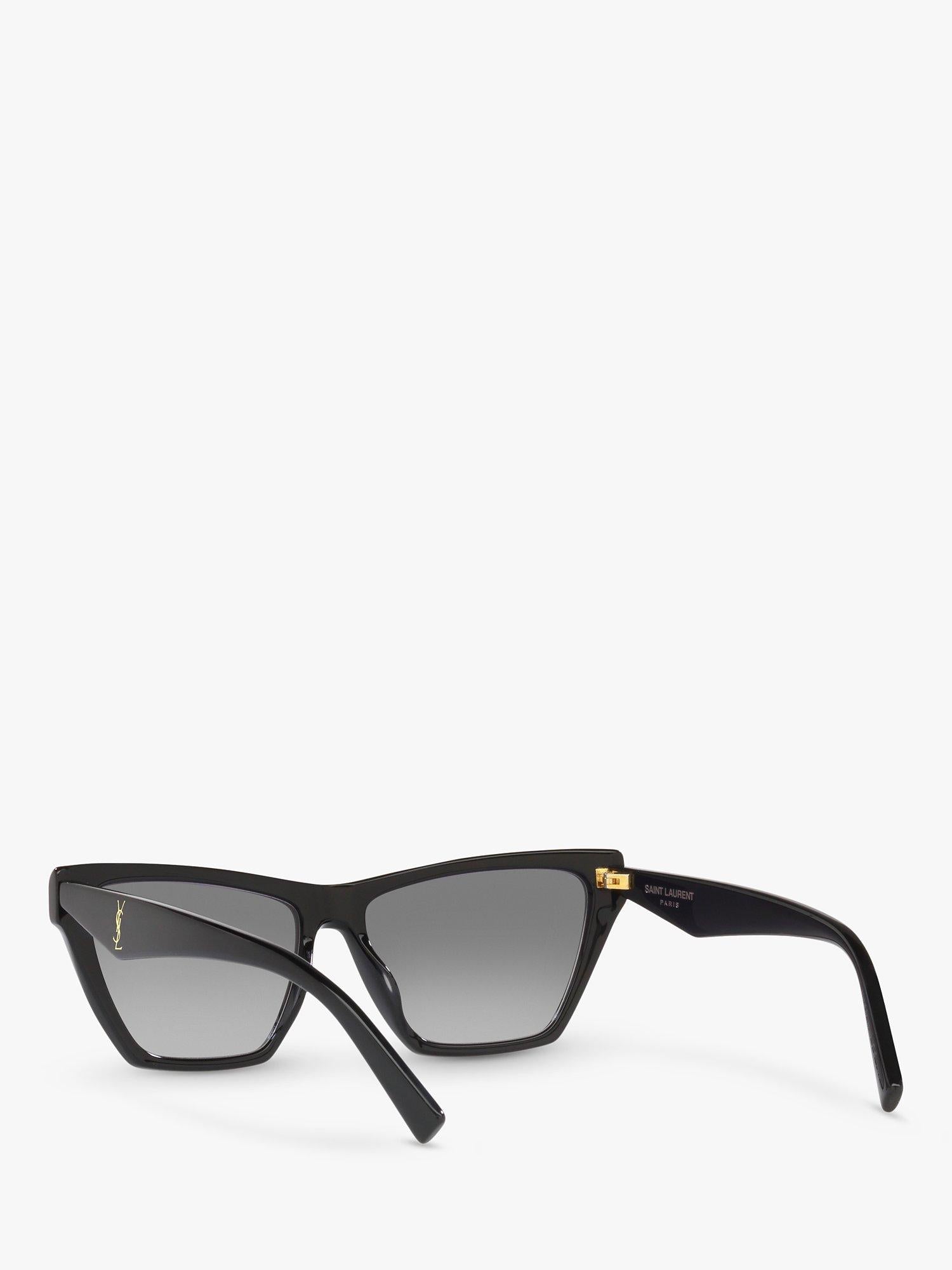 Yves Saint Laurent cat's eye sunglasses black acetate frame, imported from the UK