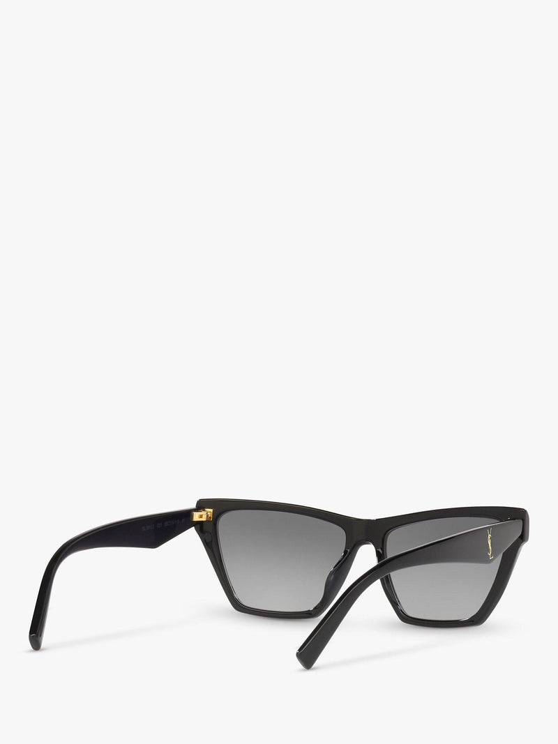 Yves Saint Laurent cat's eye sunglasses black acetate frame, imported from the UK